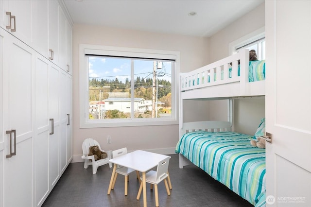 bedroom with a closet