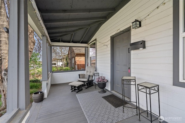 411W 1st Ave, Kennewick, WA 99336 - sunroom with beamed ceiling