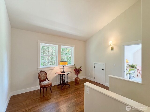 325 Evergreen View Pkwy, Port Angeles, WA 98363 - sitting room featuring baseboards and dark wood finished floors