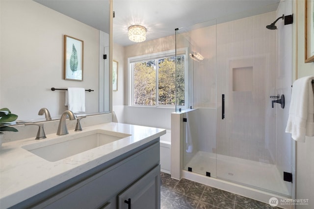 1716 7th St SE, Puyallup, WA 98372 - full bath with vanity and a stall shower