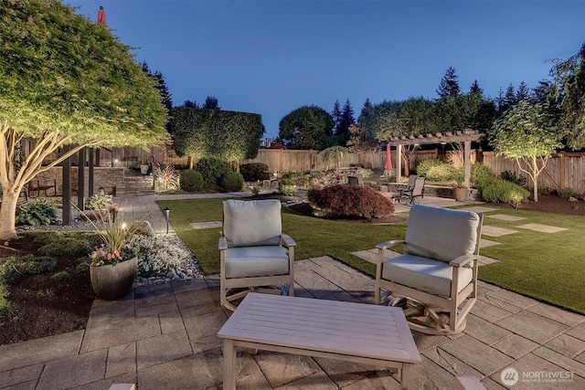 5829 112th Pl NE, Kirkland, WA 98033 - view of patio with a pergola