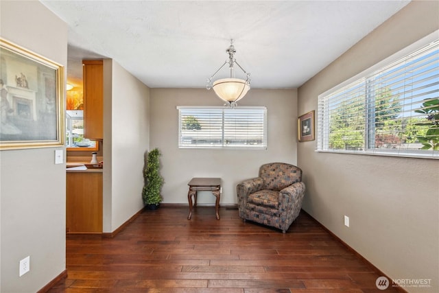 26 Pershing St, Wenatchee, WA 98801 - sitting room with dark wood-type flooring and plenty of natural light