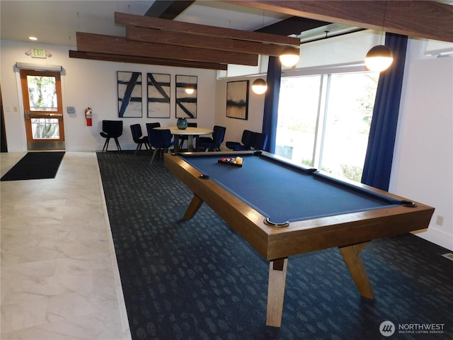 18329 32nd Ave S, Seatac, WA 98188 - recreation room featuring baseboards and pool table