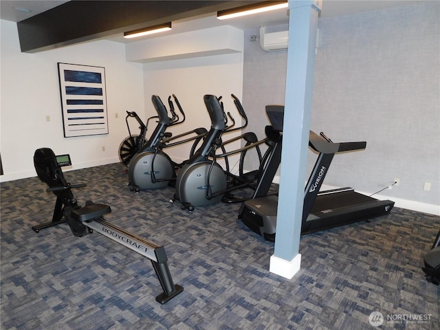 18329 32nd Ave S, Seatac, WA 98188 - exercise area with baseboards and carpet flooring