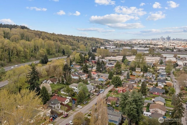 bird's eye view featuring a residential view