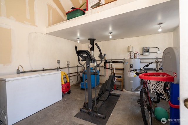 7095 N Wilde Rd, Concrete, WA 98237 - workout room featuring electric water heater