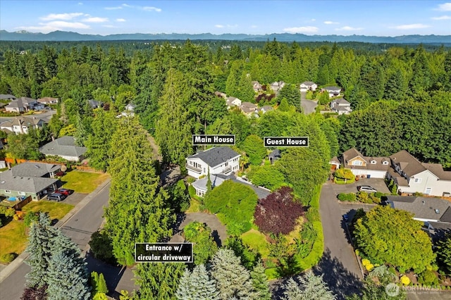 21908 36th Ave W, Brier, WA 98036 - aerial perspective of suburban area featuring a heavily wooded area