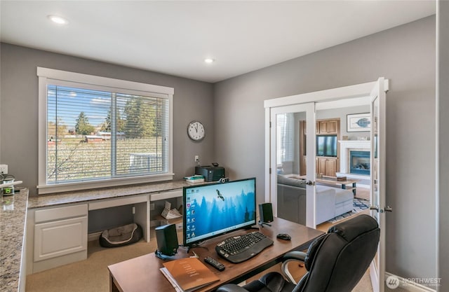 107 Springhill Dr, East Wenatchee, WA 98802 - carpeted office with recessed lighting