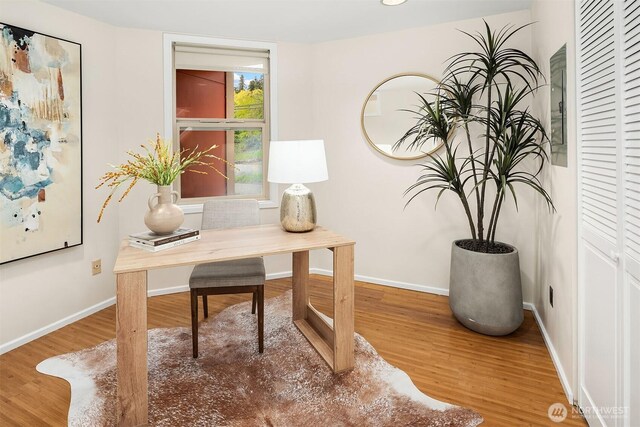 510 Lakeside Ave S Unit 10, Seattle, WA 98144 - office featuring baseboards and wood finished floors
