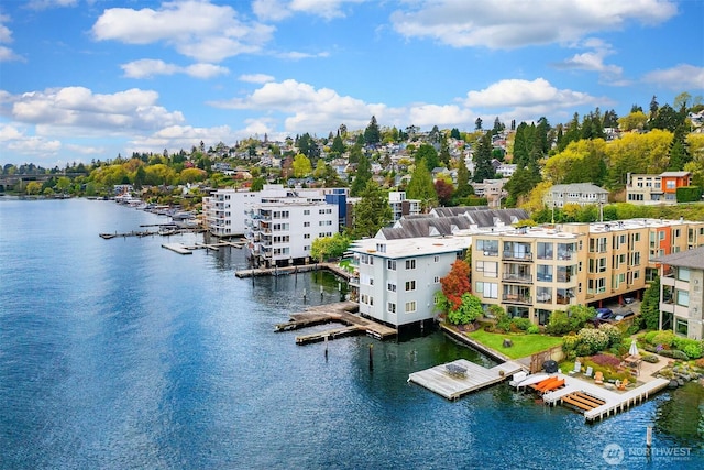 510 Lakeside Ave S Unit 10, Seattle, WA 98144 - drone / aerial view featuring a water view