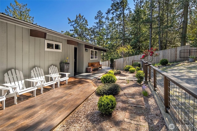 162 Sea Ranch Rd, Lopez Island, WA 98261 - exterior space featuring fence and a wooden deck
