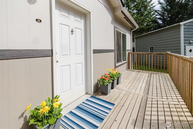 18142 NE Diamond Rd, Poulsbo, WA 98370 - view of wooden terrace