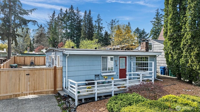 14043 Burke Ave N, Seattle, WA 98133 - single story home with fence and a chimney