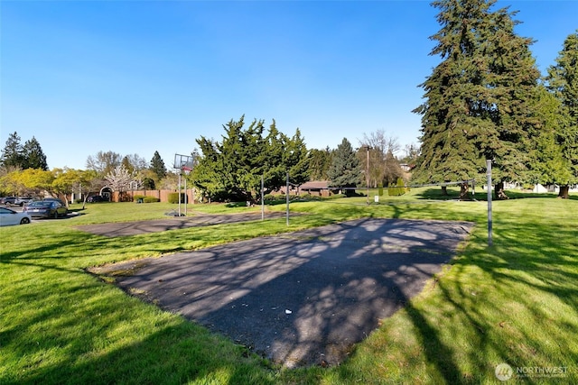 surrounding community with a lawn