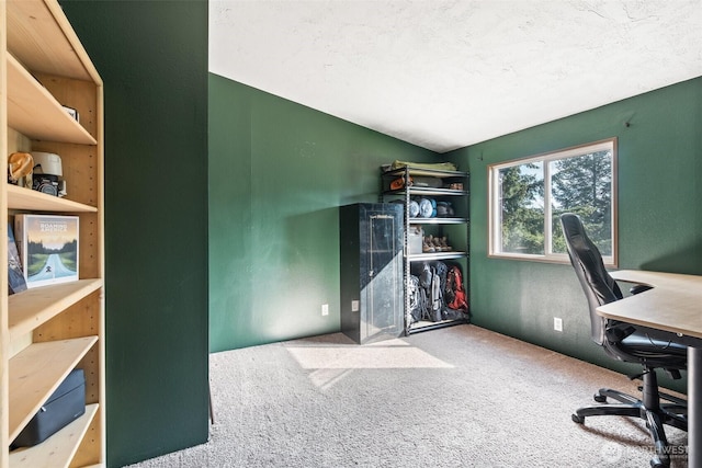 151 Deer Haven Dr, Winlock, WA 98596 - carpeted home office featuring vaulted ceiling