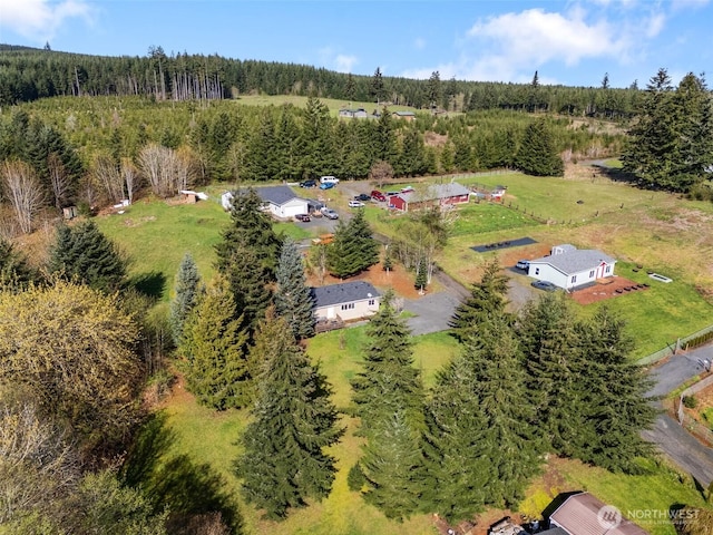 151 Deer Haven Dr, Winlock, WA 98596 - drone / aerial view featuring a forest view
