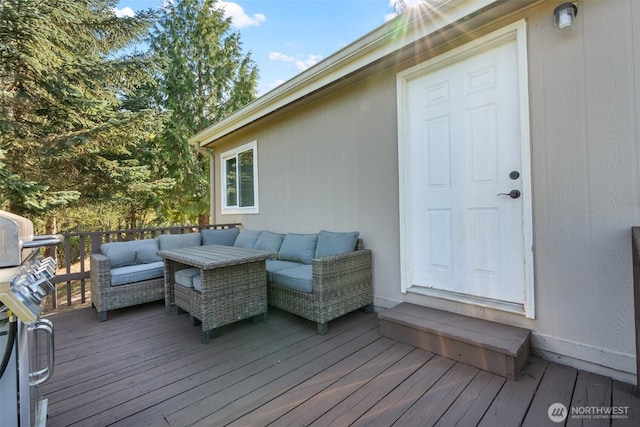 151 Deer Haven Dr, Winlock, WA 98596 - deck featuring an outdoor living space