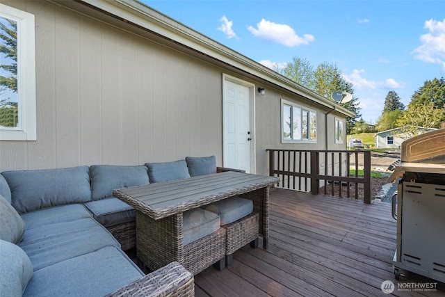 151 Deer Haven Dr, Winlock, WA 98596 - deck featuring an outdoor living space