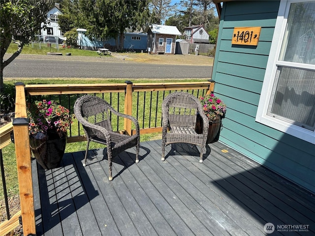 1401 264th Pl, Ocean Park, WA 98640 - view of wooden deck