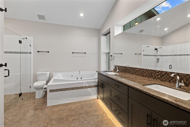 2351 Lower Green Canyon Rd, Ellensburg, WA 98926 - full bathroom with toilet, a garden tub, a sink, and a stall shower
