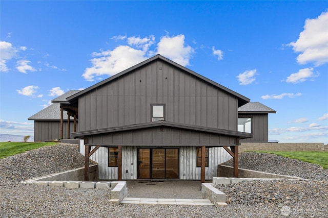 2351 Lower Green Canyon Rd, Ellensburg, WA 98926 - back of house featuring board and batten siding and a patio