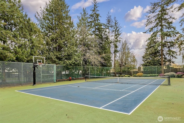 13730 15th Ave NE Unit F-103, Seattle, WA 98125 - view of tennis court featuring fence