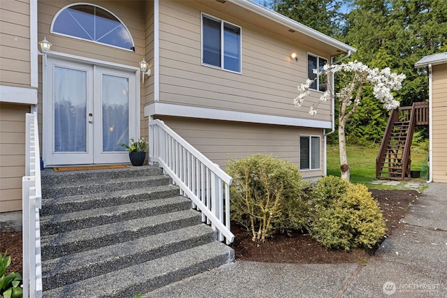 5675 Winona Ln, Langley, WA 98260 - entrance to property featuring french doors