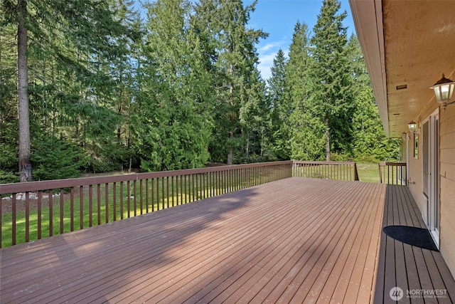 5675 Winona Ln, Langley, WA 98260 - deck featuring a yard