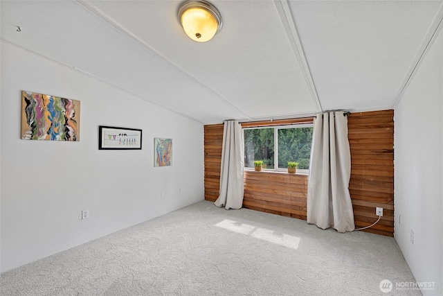 5675 Winona Ln, Langley, WA 98260 - carpeted empty room with lofted ceiling