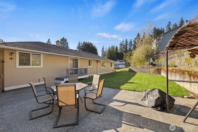 19529 Locust Way, Lynnwood, WA 98036 - view of patio / terrace featuring outdoor dining space