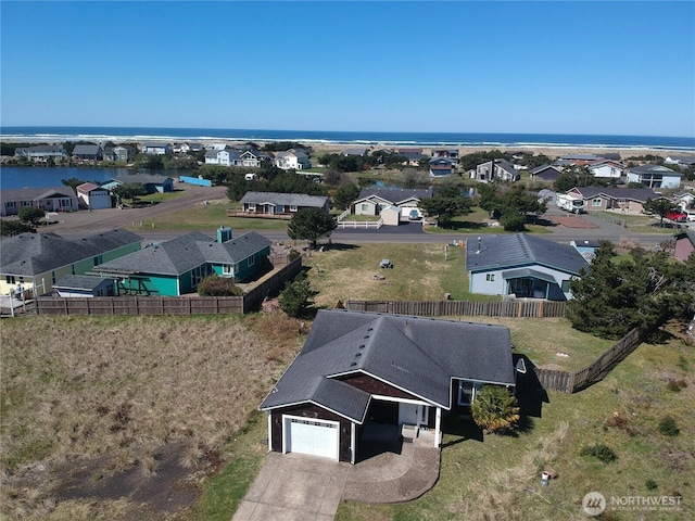 aerial view featuring a residential view