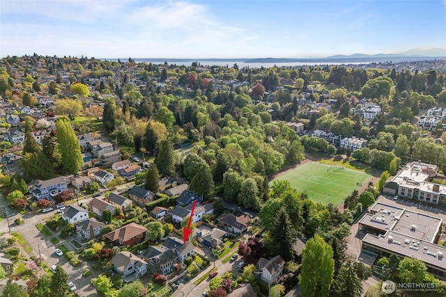 birds eye view of property