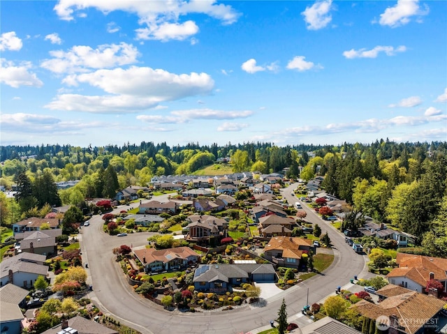 drone / aerial view featuring a residential view