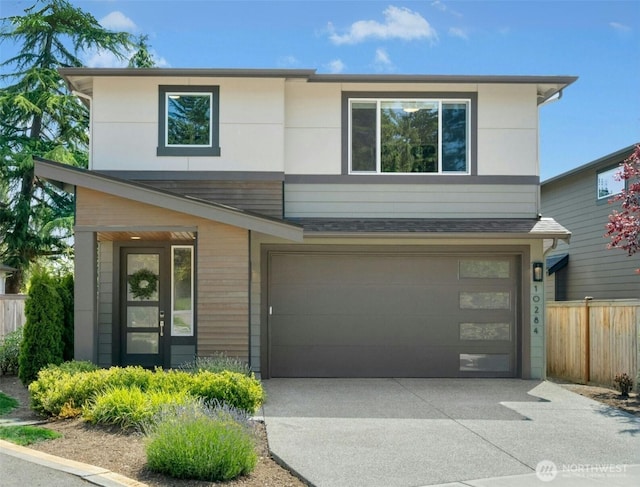 10284 133rd Ct NE, Redmond, WA 98033 - modern home with an attached garage and concrete driveway