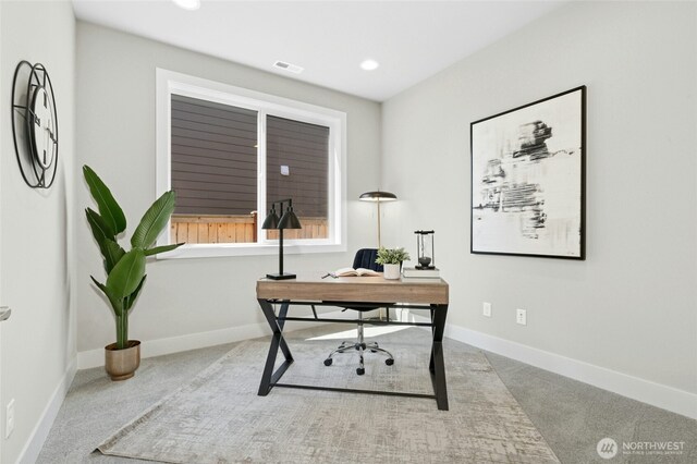 10284 133rd Ct NE, Redmond, WA 98033 - carpeted office featuring baseboards and recessed lighting