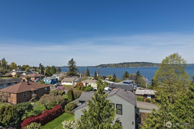 8536 S 114th St, Seattle, WA 98178 - drone / aerial view with a water view and a residential view