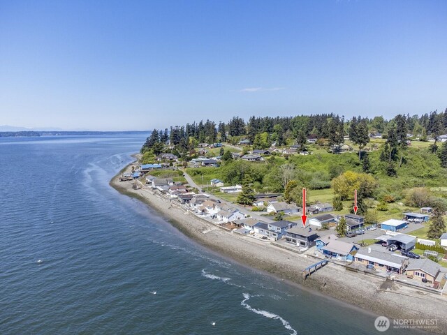 200 Priest Point Dr NE, Tulalip, WA 98271 - aerial view featuring a view of the beach and a water view