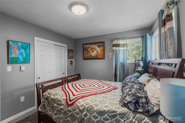 6507 Karjala Rd, Aberdeen, WA 98520 - bedroom featuring baseboards, carpet, and a closet