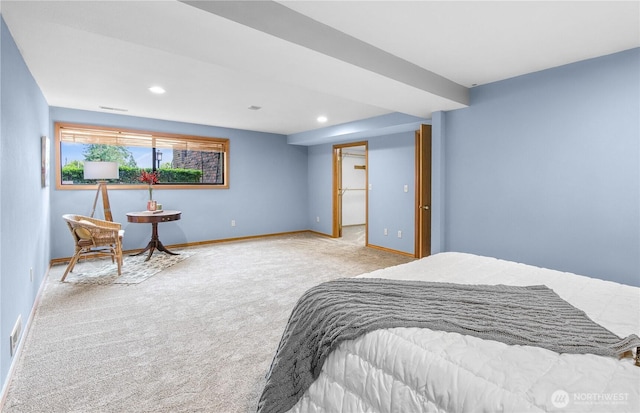 806 Alpine Dr, Everett, WA 98203 - carpeted bedroom featuring recessed lighting and baseboards