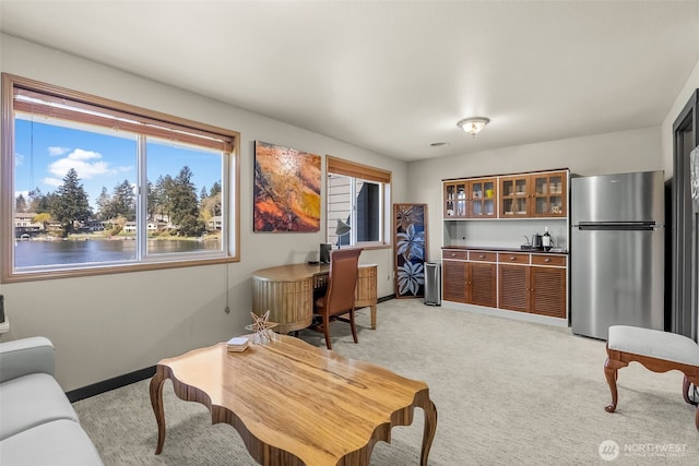 7340 Steilacoom Blvd SW, Lakewood, WA 98499 - home office featuring light carpet and baseboards