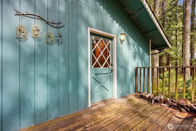 100 N Duckabush Dr W, Hoodsport, WA 98548 - view of exterior entry with board and batten siding
