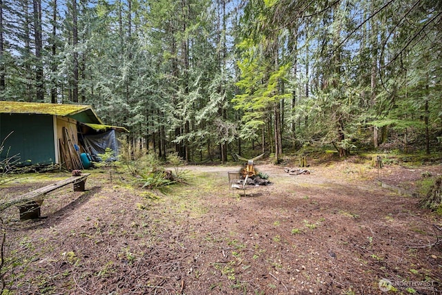 100 N Duckabush Dr W, Hoodsport, WA 98548 - view of yard with a view of trees