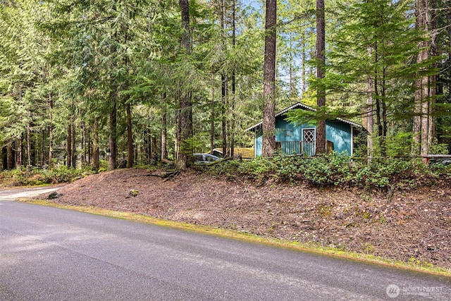 100 N Duckabush Dr W, Hoodsport, WA 98548 - view of front of house featuring a forest view