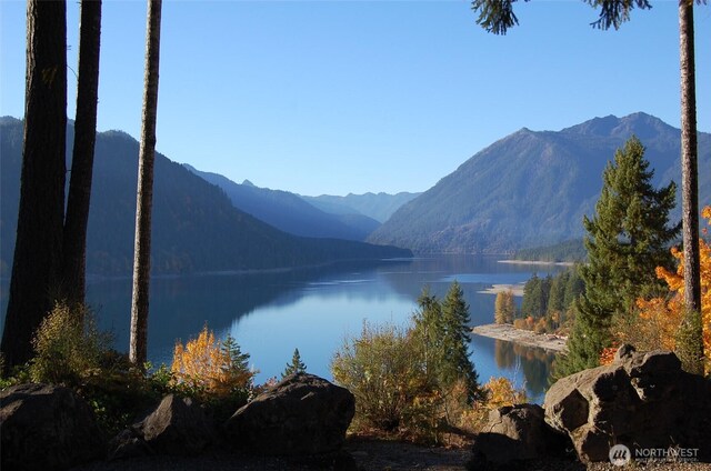 100 N Duckabush Dr W, Hoodsport, WA 98548 - property view of mountains with a water view
