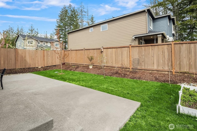 19815 152nd Street Ct E, Bonney Lake, WA 98391 - view of yard with a fenced backyard and a patio
