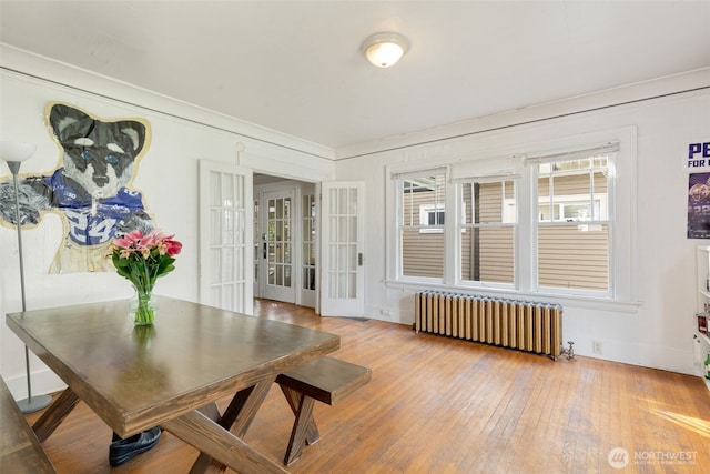 5019 17th Ave NE, Seattle, WA 98105 - sunroom / solarium featuring radiator heating unit and french doors