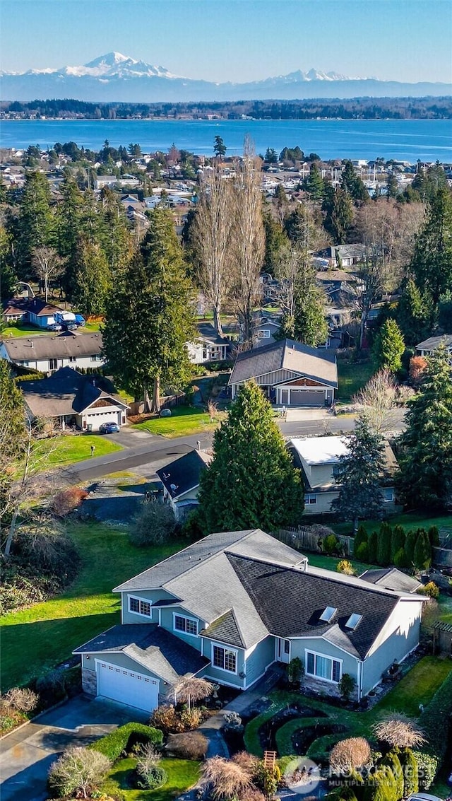 8148 Quinault Rd, Blaine, WA 98230 - aerial view featuring a water and mountain view