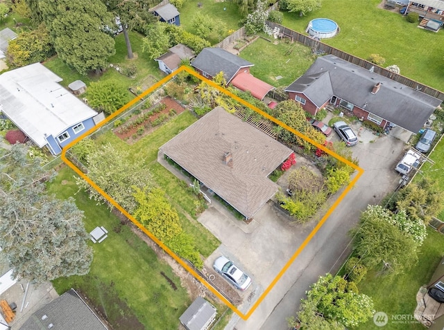 22332 10th Ave S, Des Moines, WA 98198 - aerial view of property's location with property parcel outlined