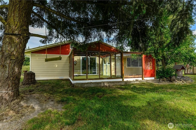 4109 S Reddick Rd, Port Angeles, WA 98363 - rear view of property featuring a lawn