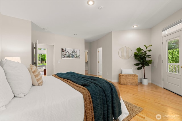17605 244th Ave SE, Maple Valley, WA 98038 - bedroom with wood finished floors, recessed lighting, and baseboards